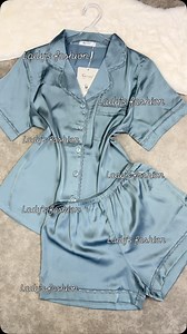 Pyjamas short satin Taille : M-L-Xl-2XL Prix : 3700da | Lady's Fashion