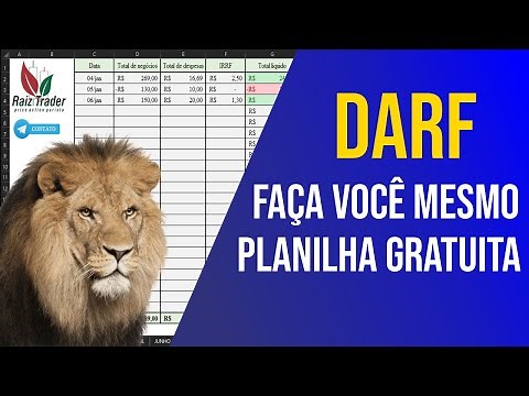 📋PLANILHA PARA CALCULAR DARF DAY TRADE [GRATUITO] 2024