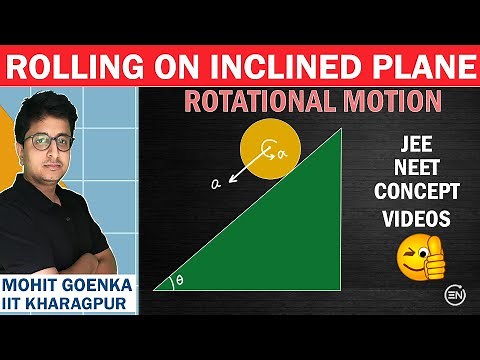 Rolling on Inclined Plane | Rotational Motion | IITJEE Physics | NEET | Mohit Goenka (IITKGP)