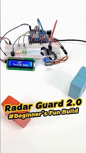 It Moves, It Scans, It Alarms! Smart Arduino Radar 😱 #arduino #arduinoproject
