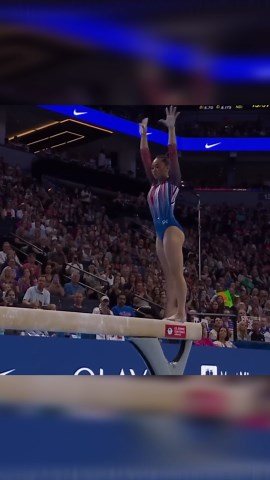 Suni Lee's balance beam performance at Olympic trials