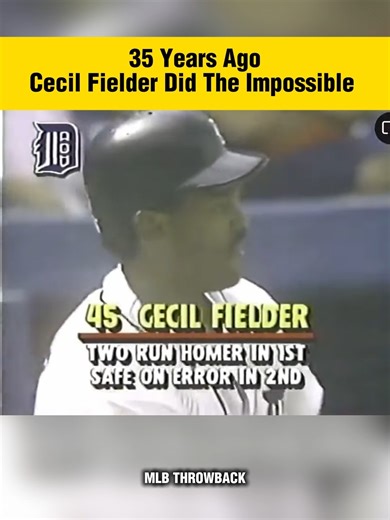 1M views · 180 reactions | Thirty-five years ago, Cecil Fielder hit a home run off a 3-1 fastball from Dave Stewart that soared over the 94-foot roof of Tiger Stadium. With the left-field fence 340 feet from home plate, hitting one in that direction was among the toughest achievements in baseball during the Detroit Tigers' time at the stadium. #baseball #MLB #detroit #tiger #cecilfielder | MLB Throwbacks | Facebook