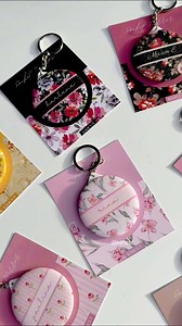 Custom mirror keychains designed just for you. 🫶🏻🪞🌸🌹🌼 #kimcut #personalizedph #GiftIdeas #MirrorKeychain | Kimcut