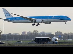 BOEING 787-10 DREAMLINER KLM RIO DE JANEIRO TO AMSTERDAM LANDING SCHIPHOL AIRPORT PHBKH KL706