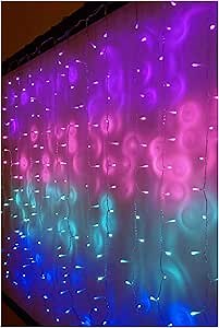 Something Unicorn - LED String Curtain Lights with Dimmer Switch for Teen Room, Girls Room, College Dorm, Nursery and Kids Room Decor. Perfect for Mermaid, Purple, Pink Decoration. (Standard Version)