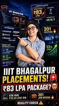 IIIT Bhagalpur Placement Reality, ₹83 LPA Dekhkar Admission Lena Galti Hai?