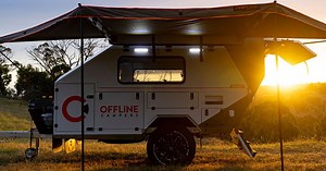 This Rugged, Off-Road Tow-Behind Trailer Transforms at the Push of a Button