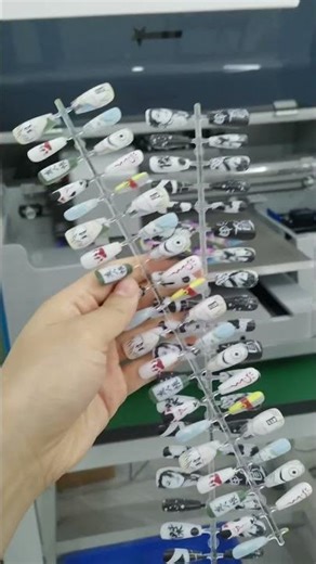 Custom press on nails with this A3 UV printer