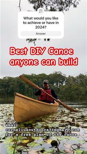 $200 Best DIY Plywood Canoe #boat #diy #canoe #shortvideo #plywood