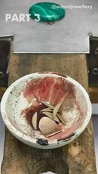 💍 Coin Turned Into Turquoise Inlay Ring With Diamond | Part-03 #coinring #coinjewelry #jewelrymaking