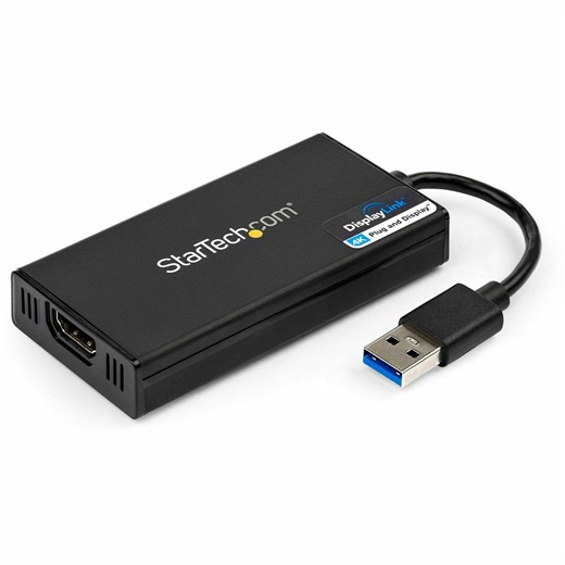 StarTech USB 3.0 to HDMI Adapter, 4K 30Hz UHD, USB to HDMI Display Adapter, External Video/Graphics Card for Mac & Windows, TAA