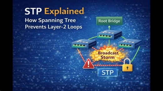 STP Explained | How Spanning Tree Prevents Layer-2 Loops | Network Bulls