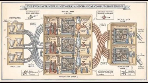 MATLAB Solutions on Instagram: "Working of Neural network generated using NANO banana and Google video generation tool ."