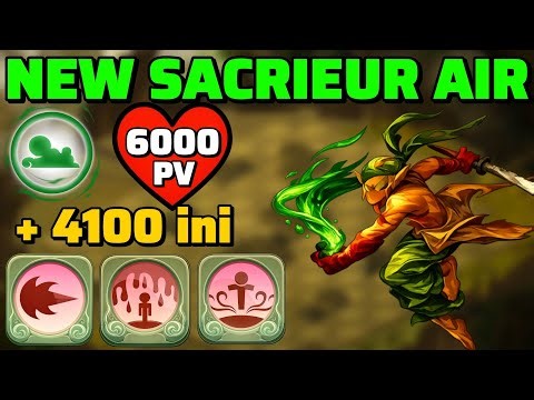 🩸 A surprising Air Sacrier set! (6000 HP / 4100 Initiative) | DOFUS Touch