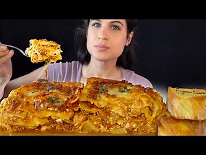 LASAGNA | ASMR | MUKBANG | EATING SOUNDS
