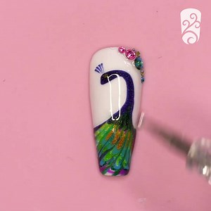 🦚 Beginners Guide to Painting a Peacock 🦚 | Naio Nails UK