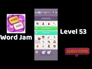 Word Jam Level 53 Walkthrough | Step-by-Step Guide 🧠 | SolutionGuruji