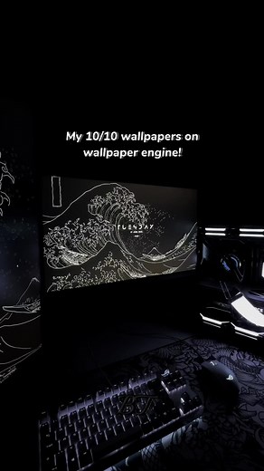 Best Black Wallpapers for Gaming PC Setups
