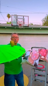 The double Cage helix era. And parasol inverted. #tricks #circus #driveway #skills #juggler #fun #circusskill #niccage | Michael Rayner
