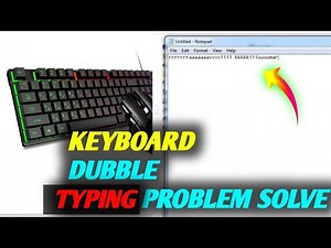 PC KEYBOARD DOUBLE TYPING PROBLEM SOLVE | DOUBLE TYPING KEYBOARD FIX