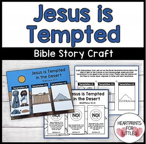 Jesus is Tempted Bible Craft, Sunday School Activity & Craft (digital Download) - Etsy