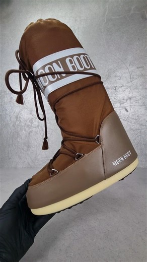 UNBOXING Moon Boot Icon Nylon Shitake review #unboxing #asmr #moonboots #wintershoes #newshoes