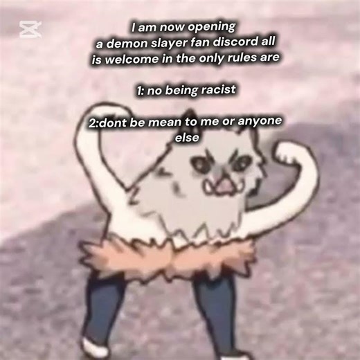 Demon slayer discord server OPEN NOW [Link in meh channel]