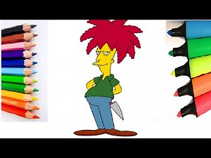 How to Draw Sideshow Bob from the simpsons