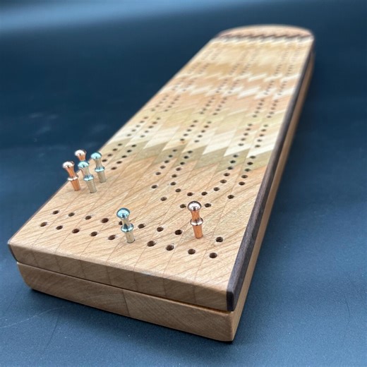 Wood Cribbage Board - 2 Player - Etsy