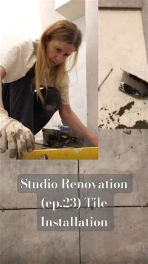 Studio Renovation (ep.23) Tile Installation