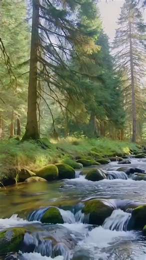 Gentle River Water for Meditation and Focus #nature #relaxingsounds #relax #riversounds #relaxing