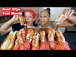 12 LOBSTER TAILS MUKBANG CHALLENGE (DON'T WIPE YOUR MOUTH!)