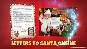 Every child loves writing to Santa Claus! 🎅💗 ⭐⭐⭐ This year, writing a Letter to Santa is going to be super-awesome! Using the all-new, FREE LettersToSantaOnline.com service from PackageFromSanta.com. Your child can turn their wishes into words by customizing their letter with the easy-to-use online Letter To Santa Creator! You can even upload a photo of your child's hand-written letter! 💌 Seconds later... Elf Paige, with her magical North Pole jetpack, will carry their letter to the North Pol