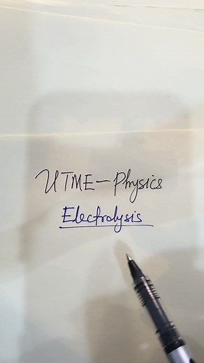 JAMB Physics: Electrolysis Formulas Explained