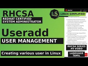 RHCSA | User Management in Redhat linux in Tamil