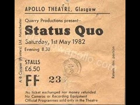 Status Quo Live At The Glasgow Apollo (1982)