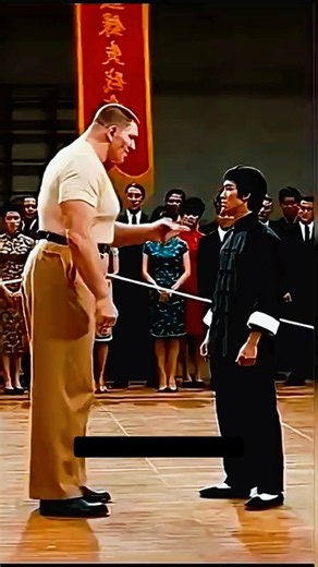 Bruce Lee vs. Giant: The Ultimate Test of Power! 🐉💥​ #EpicShowdown #FightScene #MartialArtsMotivatio