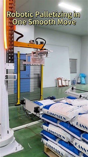 💪 Unpacking Made Easy! #factory #depalletizing #machine #palletizing #robot #stacking# plastic