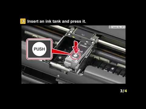 PIXMA iP110: Installing the ink tanks