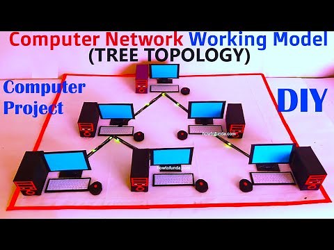 computer network working model - tree topology - computer project for exhibition - diy | howtofunda