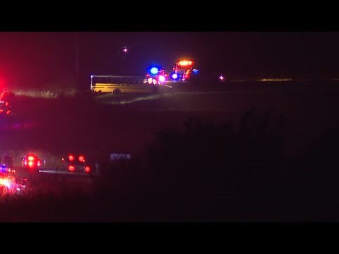 Minco, Oklahoma school bus crash carrying softball team leaves 6 critically injured