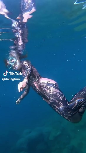 Underwater Adventure - Lace-Tattoo Wetsuit Dive 🤿✨