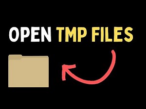 How to Open or View TMP Files: Easy Step-by-Step Guide