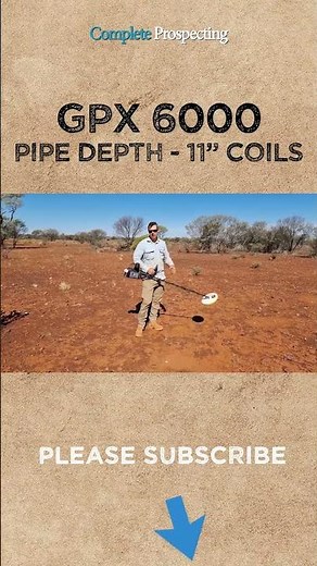 Minelab GPX 6000 Depth Test | GPX 6000 Review | COMPLETE PROSPECTING #Shorts