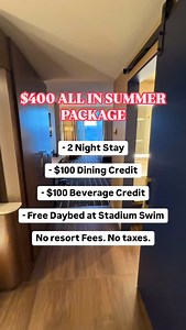 15K views · 2.5K reactions | Circa Resort King Room tour  ALL IN Summer Package - Now through September 4️☀️ - 2 Night Stay - $100 Dining Credit - $100 Beverage Credit - Free Daybed at Stadium Swim No Taxes. No Resort Fees 勞 | Vegas Must Try | Facebook