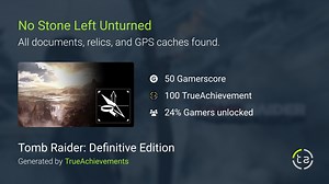 No Stone Left Unturned achievement in Tomb Raider: Definitive Edition