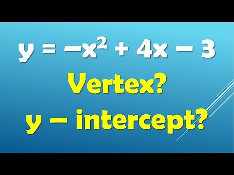 Mastering Parabolas: Finding the Parabola's Vertex and y-Intercept Easily!
