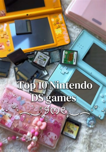My top 10 Nintendo DS games ♡ No.1 is the G.O.A.T. Love them all ⋆.𐙚 ̊ #nintendo #retrogaming #fyp #animalcrossing #nds