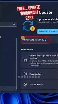 FREE…Update Windows 11 25H2 TERBARU