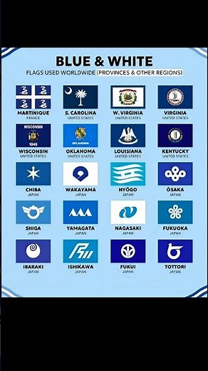 Blue & White Flags Worldwide 🌍 | Provinces & Regions | Part 4 💙🤍